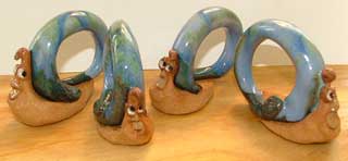 Monsieur Escargot pair from Atelier de Teresa